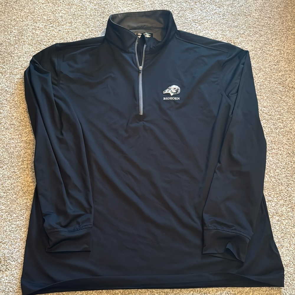 Black bighorn golf club quarter zip pullover size XL